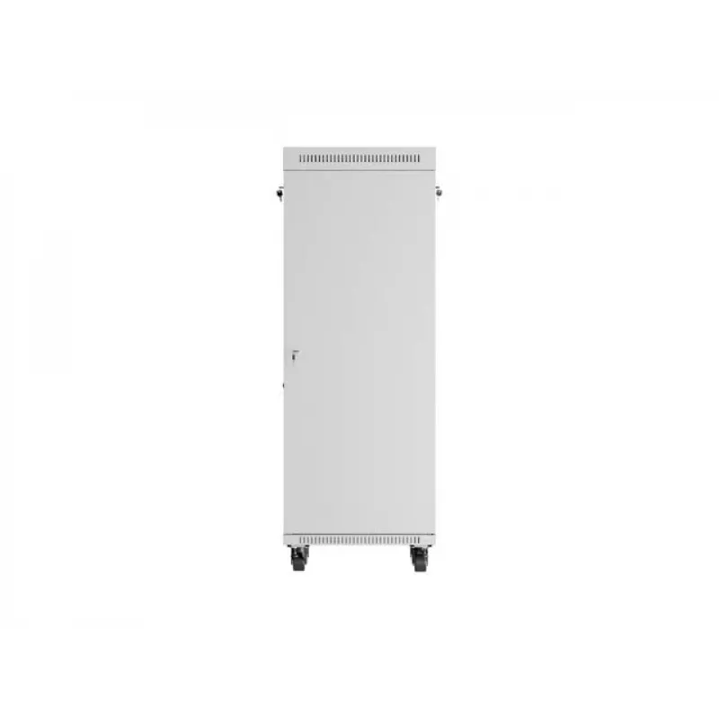 LANBERG 19 collu 32U stāvošs statīva skapis 600×600 mm pelēks ar perforētām durvīm un LCD (plakanais iepakojums)