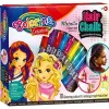 Matu krītu komplekts colorino 68635PTR — 10 krāsu maisījums, pagaidu matu krītiņi