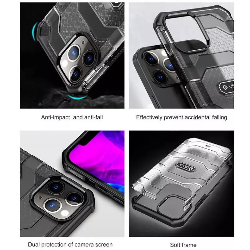 Aizsargājošs triecienizturīgs maciņš Devia Vanguard priekš iPhone 12 Pro Max, zaļš