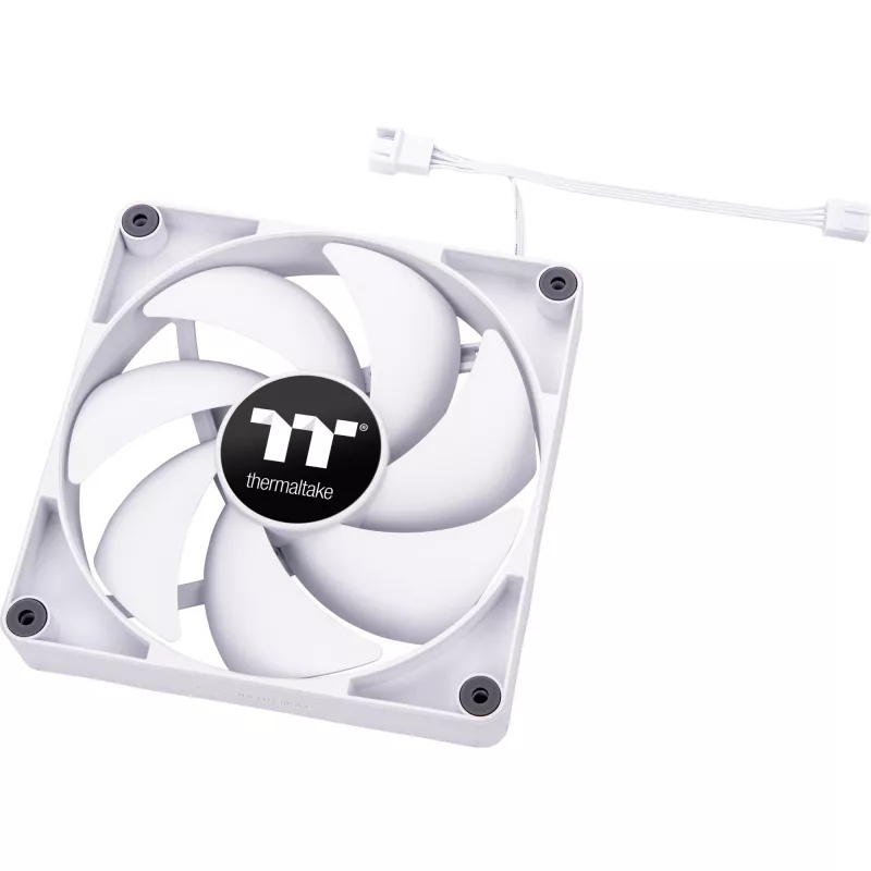 Thermaltake CT120 120 mm korpusa ventilatori, balti, 2 gab. iepakojumā