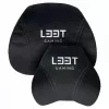 L33T Gaming 160382 Luksusa spēļu krēsla spilvenu komplekts, atmiņas putas, samts, īpaši mīksts, melns