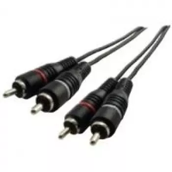 Audio kabelis Schwaiger CIK5450 5m 2xRCA tēviņš melns