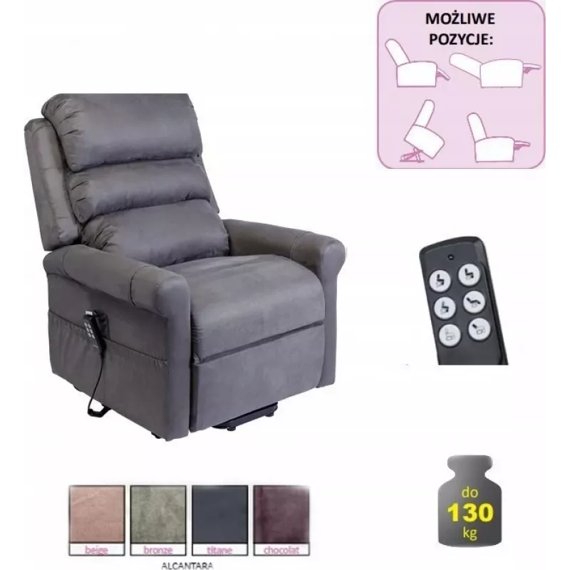 STYLEA II geriatriskais krēsls krāsā: titāna