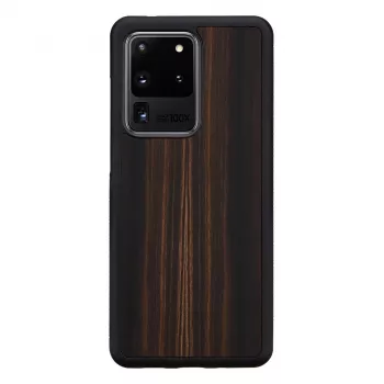 Telefona maciņš man and wood Galaxy S20 Ultra melnkoka melns — aizsargājošs viedtālruņa pārvalks