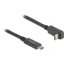 DeLOCK USB vads USB Type-C vīrišķais uz USB Type-C vīrišķais leņķveida 2m 5Gbps 4K PD 60W