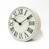 NeXtime klok 5187wi London Table, Ø16 cm, Wall, Balts/ Melns+B32