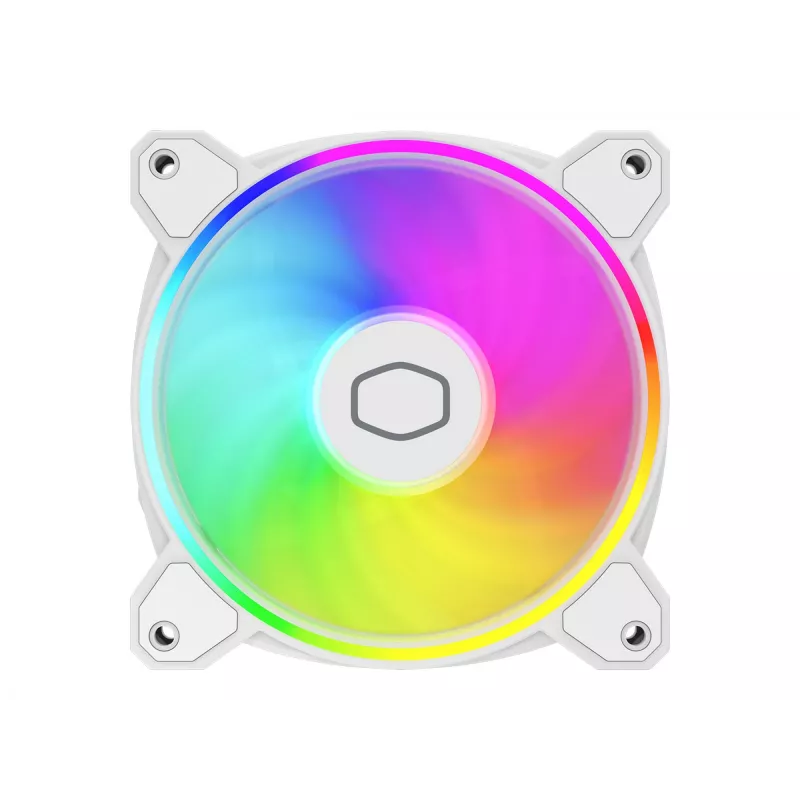 Cooler Master MasterFan MF120 Halo2 White Edition 120mm ARGB korpusa ventilators