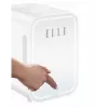 Mini ledusskapis ar LED kosmētikas spoguli Elle ESDAFX08WHEU 8 L balts