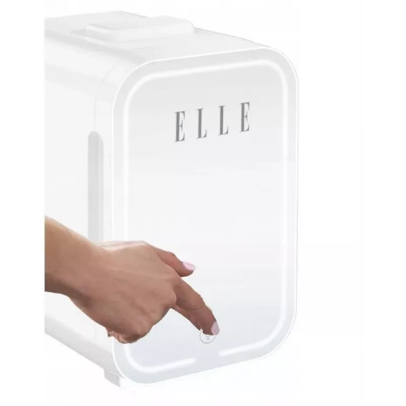 Mini ledusskapis ar LED kosmētikas spoguli Elle ESDAFX08WHEU 8 L balts