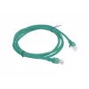 PATCHCORD Cat.6 UTP 1.5M Zaļš FLUKE PASSED LANBERG 10-PACK