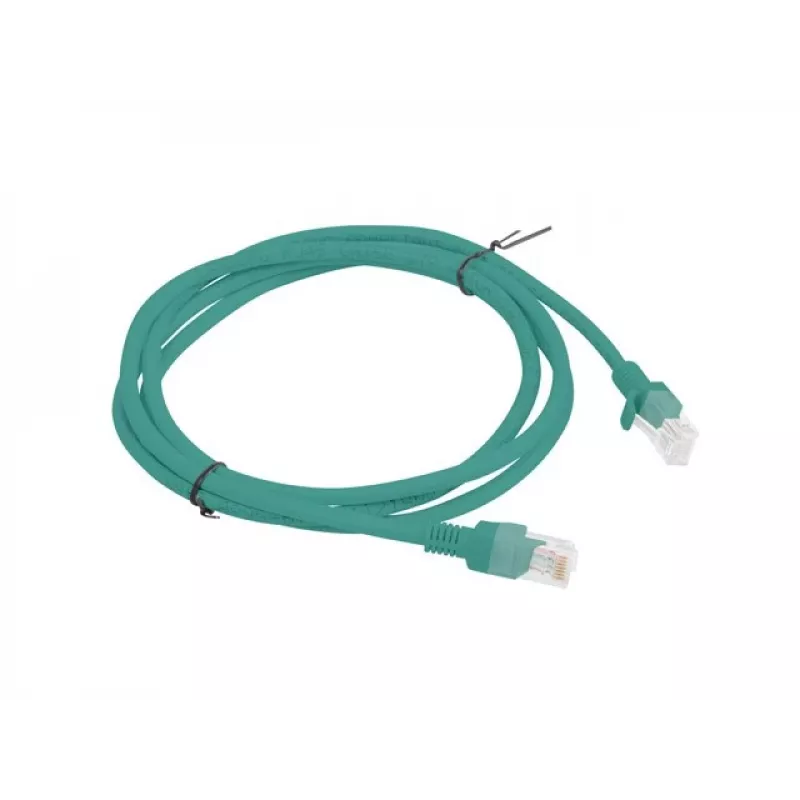 PATCHCORD Cat.6 UTP 1.5M Zaļš FLUKE PASSED LANBERG 10-PACK