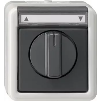 GIRA 015430 Elektriskais slēdzis melns - pelēks (015430)
