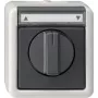 GIRA 015430 Elektriskais slēdzis melns - pelēks (015430)