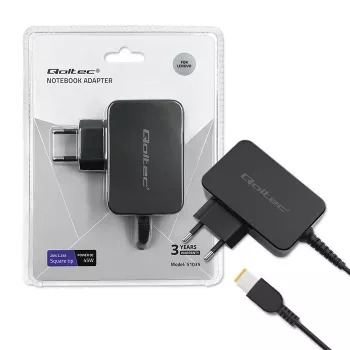 Barošanas adapteris Qoltec 51035 45W iekštelpu melns 220-240V