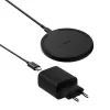 Bezvadu lādētājs Belkin WIA012KQBK 15W ar 20W strāvas adapteri, melns