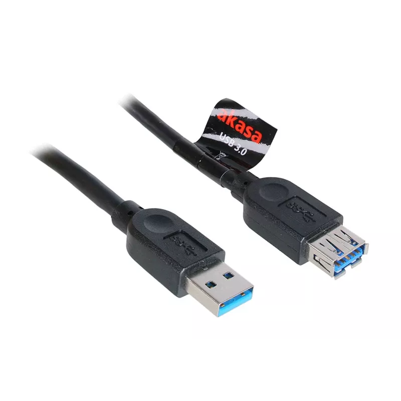 USB 3.0 kabelis Akasa AK-CBUB02-15BK 1,5 m melns