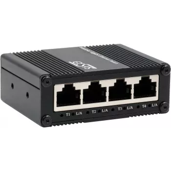 Industriālais 5 portu gigabitu slēdzis Exsys EX-62021 ar USB-C strāvas ieeju, nepārvaldāms