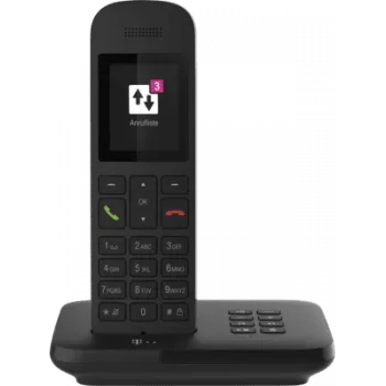 Telekom Sinus A12 - Analogais/DECT tālrunis - Bezvadu klausule - Brīvroku režīms - 100 ieraksti - Melns (40823660)