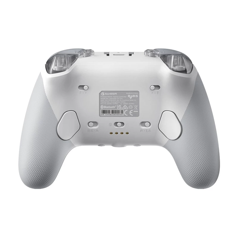 GameSir spēļu kontrolieris G7 PRO Mech balta — vadu/bezvadu atbalsts, ergonomisks izkārtojums