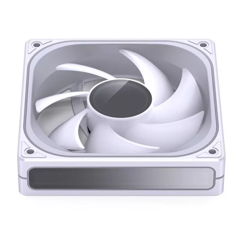 120mm PWM ARGB korpusa ventilators Jonsbo ZB-120 balts, modelis ZB-120W