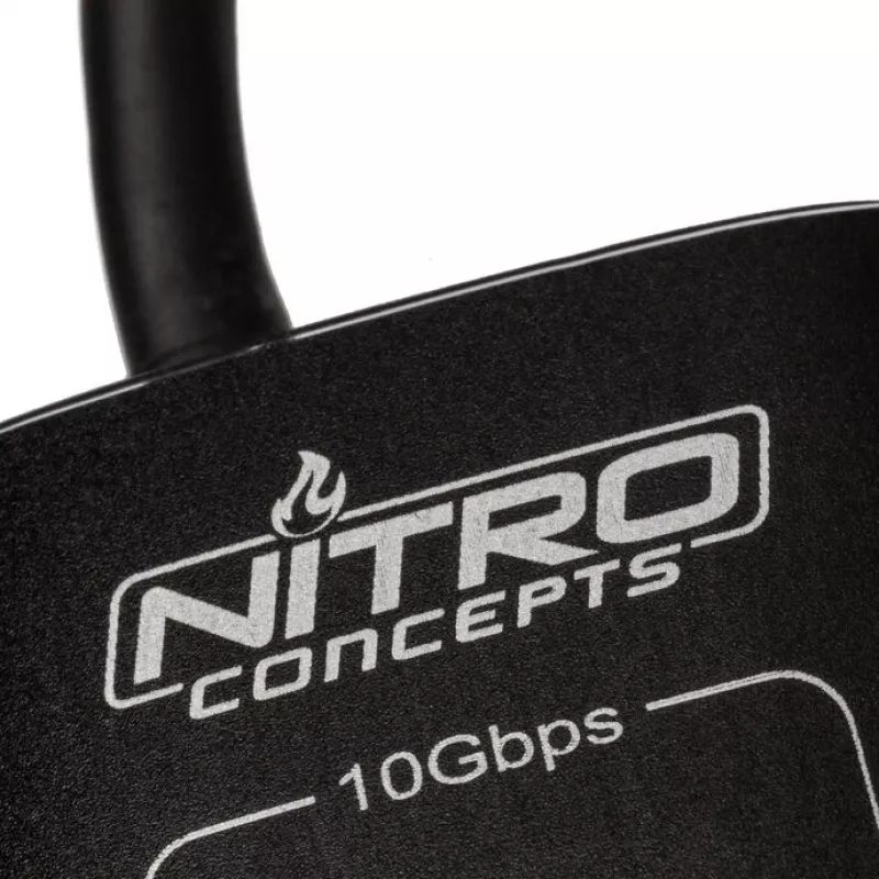 Nitro Concepts UH1, 10 portu hibrīdais USB centrmezgls, USB 3.2