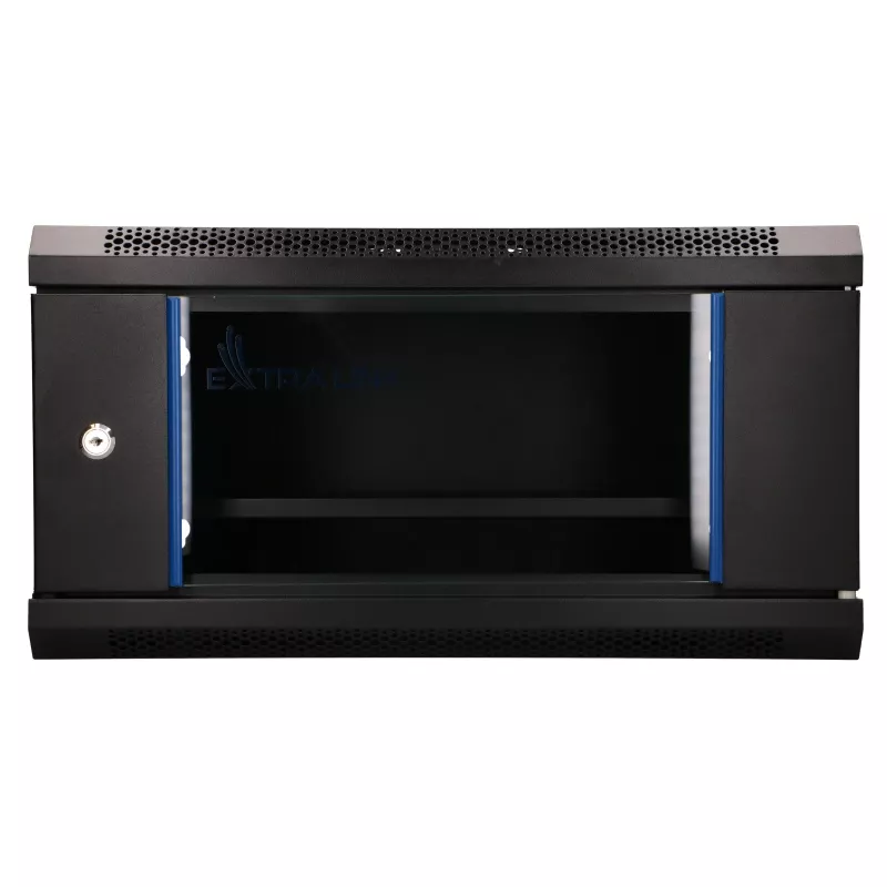 EXTRALINK LITE 4U 530X400 PIENĀRĒJAMS RACKMONTĀŽAS SKAPIS MELNS AR PLAUKTU
