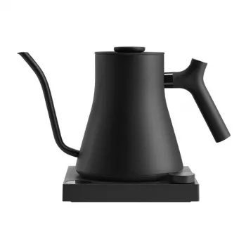 Electric kettle FELLOW 1L 1200W Matte Melns — 0,9 L tvertne, regulējama 40–100°C, nerūsējošā tērauda filtrs un korpuss