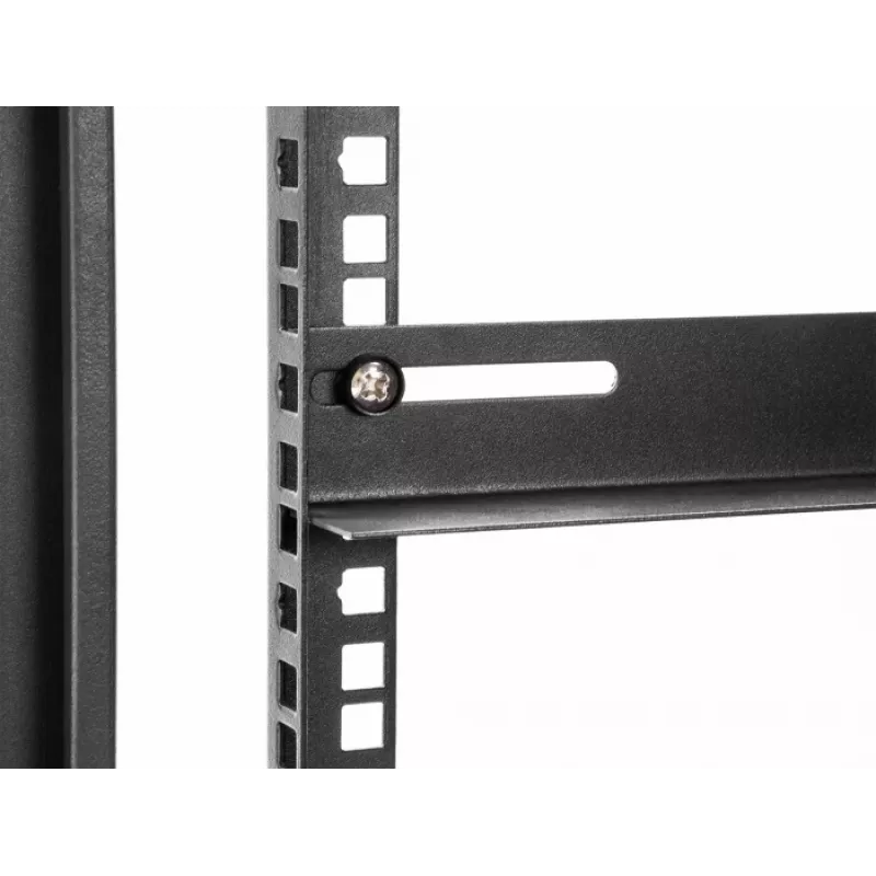 Montāžas kronšteins DeLOCK 19 collu 450x40mm 2 gabali Melns Metāls