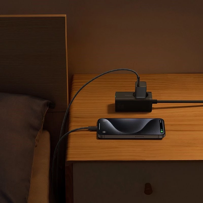 Baseus P10110902113-01 USB-C GaN5 mini 30W tīkla lādētājs melns