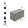 Qoltec 53076 AGM akumulators | 12V | 7Ah | Drošība