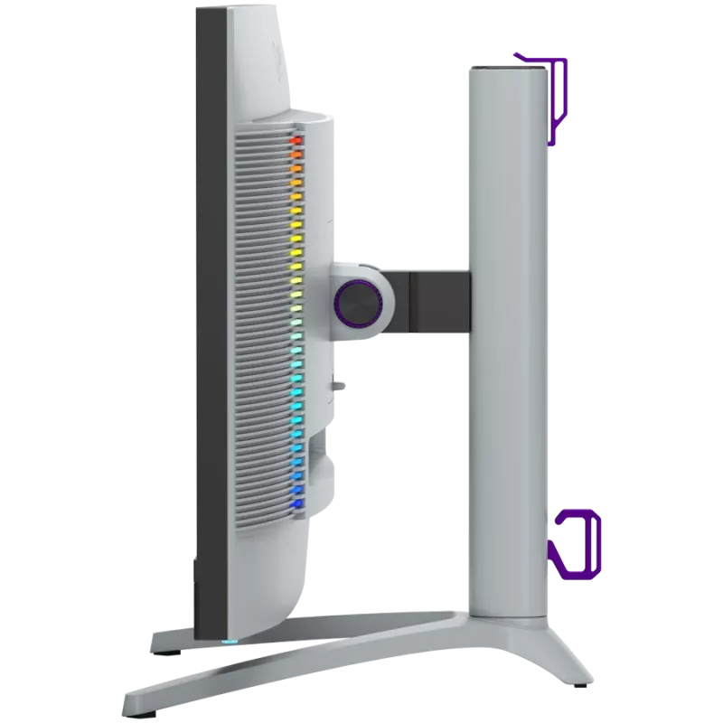 LORGAR 27MP1, UHD MiniLED spēļu monitors Pro, 27 inch (3840*2160) ātrs IPS plakanā ekrāna monitors, melns/piena pelēks