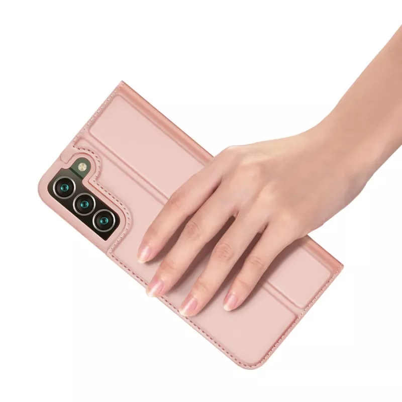 Dux Ducis Skin Pro maciņa vāciņš ar atloku Samsung Galaxy S22+ (S22 Plus) rozā