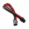 SilverStone 6-Pin-PCIe uz 6-Pin-PCIe kabelis 250mm - melns/Sarkans