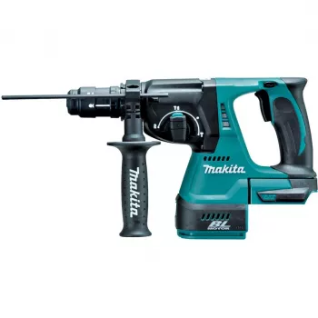 Rotējošais āmurs Makita DHR243Z — 18V bezvadu, SDS, 2 J trieciena enerģija, 3.4 kg, 950 apgr./min, 4700 sit./min
