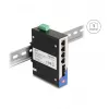 Nepārvaldāms slēdzis DeLOCK 88015 Gigabit Ethernet 4 porti melns