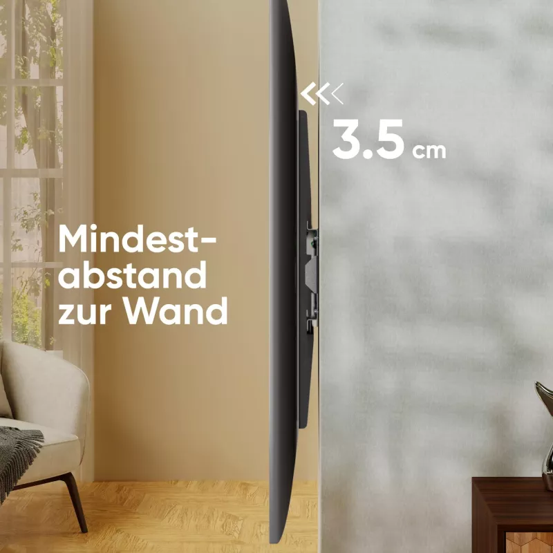 TV piederums sienas stiprinājums/55-100/MELNS UF4-B Onkron