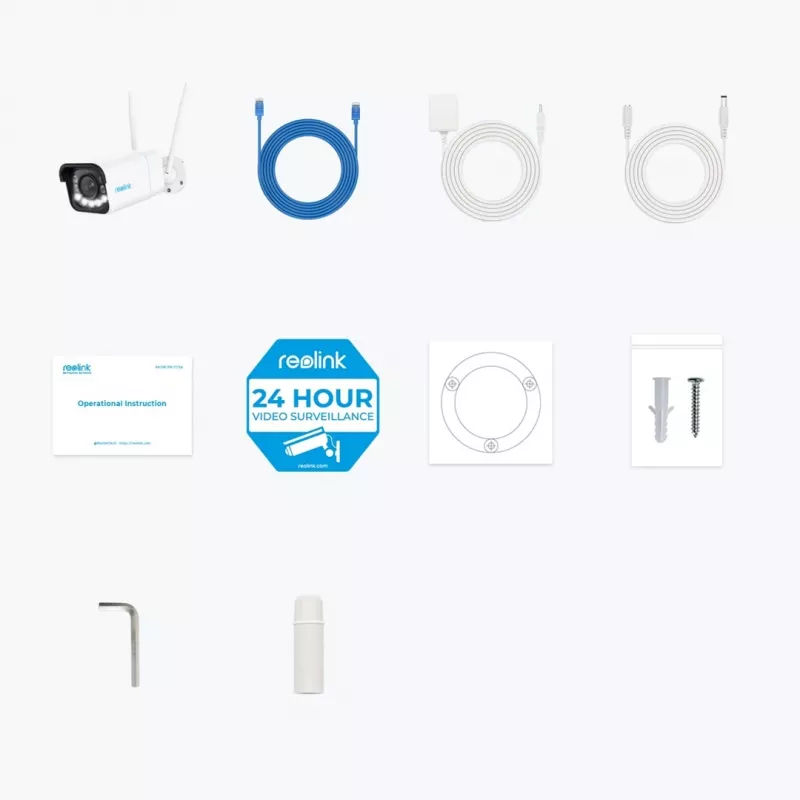 Reolink W430 - 4K āra kamera, nākamās paaudzes Wi-Fi 6, 5X optiskā tālummaiņa, personu/transportlīdzekļu/dzīvnieku noteikšana, krāsu nakts redzamība