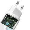 Lādētājs Baseus CCGAN2L-B02 Iekštelpu maiņstrāvas ātrā uzlāde 20V 1xUSB 1xType-C Balts