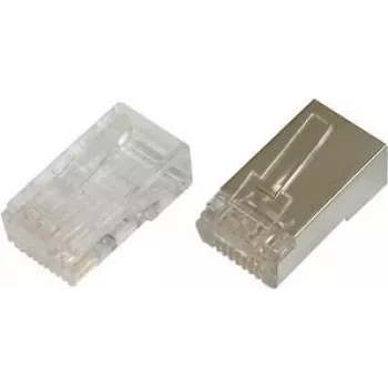 Digitus CAT 6 modulārais spraudnis apaļajam kabelim, ekranēts, 100 gab. RJ-45 vīrišķais