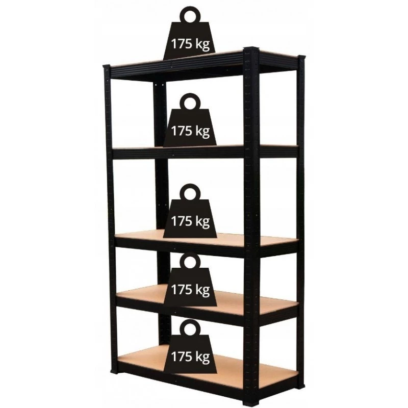 Topeshop Uzglabāšanas plaukts P9040 dārza instrumentu plaukts, brīvi stāvošs, cinkots tērauds, MDF