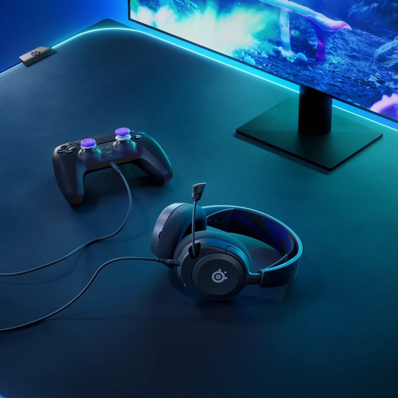 Steelseries Arctis Nova 1P austiņas Vadu galvas saite Gaming Melna