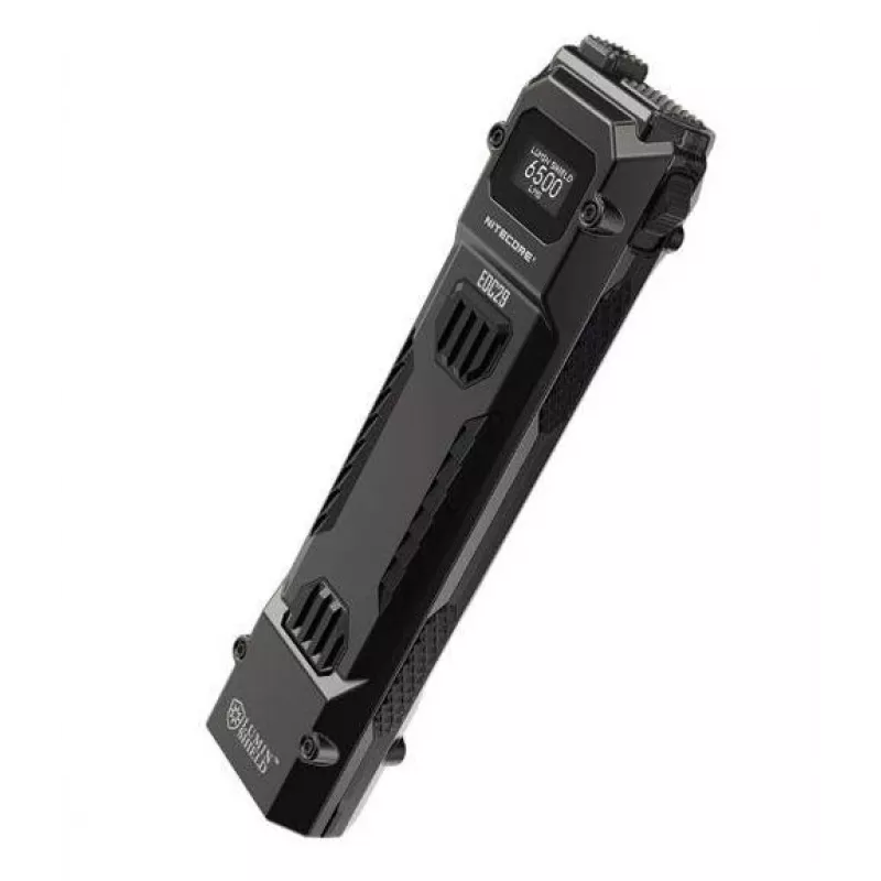 Rokas lukturītis Nitecore EDC29 nerūsējošā tērauda korpuss, 2 gaismas diodes, 15–6500 lm, IP54, uzlādējams caur USB