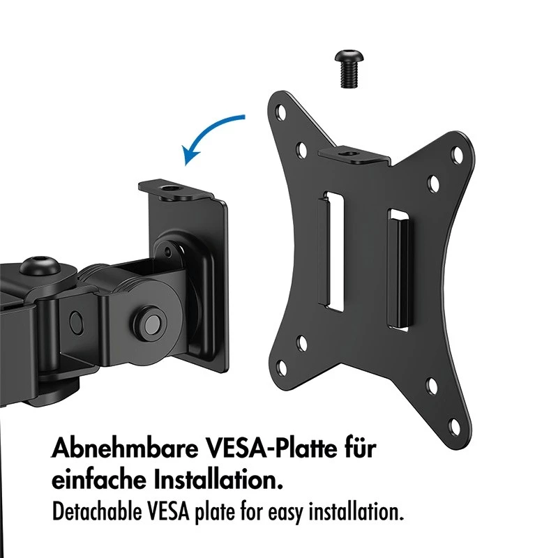 Monitora stiprinājums 17-32, maks. 9 kg, melns