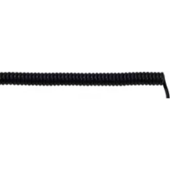 LAPP 73220263 Spirālveida kabelis UNITRONIC® SPIRAL 1200 mm / 1600 mm 6 x 0,25 mm² Melns 5 gab. (73220263)