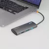 USB-C centrmezgls Tellur TLL321061 ar PD 3.0 100W, HDMI izeju un 3× USB 3.0 portiem