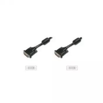 DVI kabelis Digitus DK-320101-020-S 2 m DVI-D Melns