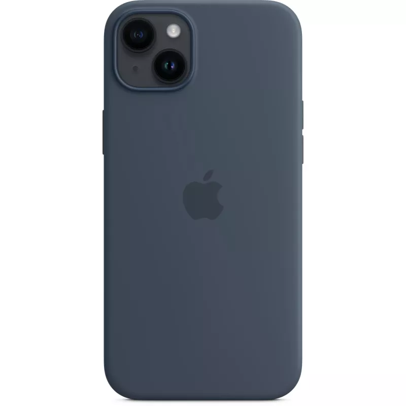 Silikona maciņš Apple iPhone 14 Plus MagSafe Storm Blue