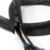 LOGILINK KAB0047 LOGILINK Elastīgs kabeļu organizators ar rāvējslēdzēju, melns, 2 m