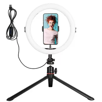 Agfa Arl11 gredzena gaisma 120 LED vlogam + statīvs + tālvadības pults