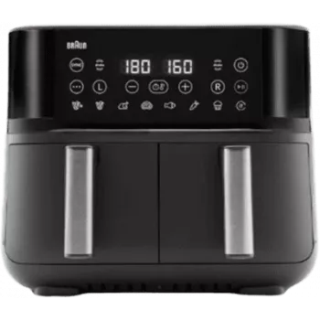 Braun TD 3030I BK Double 8 L Brīvi stāvošs 2850 W Karstā gaisa fritieris Melns